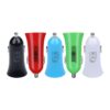 Cargador usb para coche colores surtidos nk
