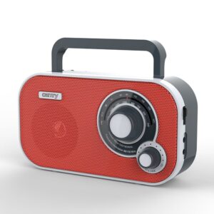 Radio am/fm cr 1140 roja, 21 x 5,6 x 12 cm