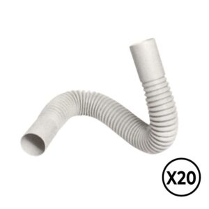 Curva flexible pvc ø 16 mm, 20 unidades