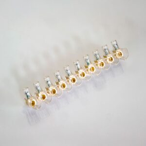 Regleta ciega transparente 10 polos 16 mm²