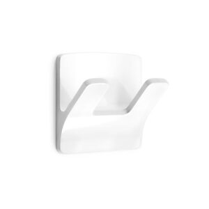 Colgador resistente al agua modelo rama doble blanco (blister)