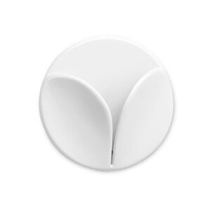 Colgador adhesivo paños de cocina, blanco, blister 2 uds