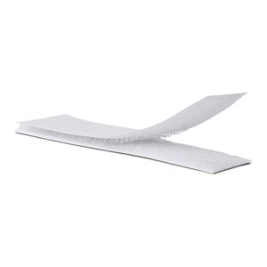 Tira adhesiva de cierre de gancho y bucle blanco 2 x 10 cm