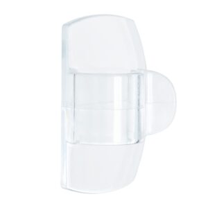 Clips redondos para cables, tranparentes, 19 x 32 x 13 mm, 4 uds + 5 tiras, 17017clr