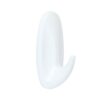 Command gancho de diseño pequeño, blanco, 2 uds + 4 tiras, max 450 gr