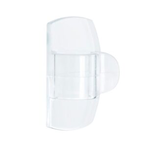 Mini gancho para luces, exterior, transparente, 8 uds + 10 tiras