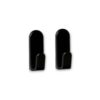 Colgador adhesivo taga negro, 2 uds