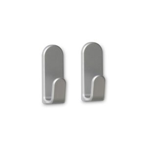 Colgador adhesivo taga cromo mate, 2 uds