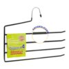 Percha antideslizante para 4 pantalones, color azul