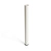 Pata regulable cilíndrica de acero en color blanco mod.406g. altura 71cm rei