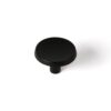 Blister con 2 pomos redondos para mueble fabricado en zamak acabado negro mate mod. 774 ø35mm rei