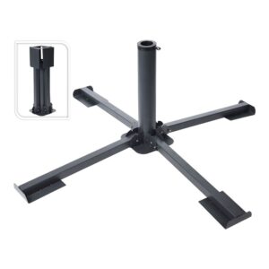 Base parasol metal plegable 4 patas