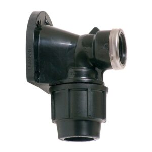Codo mixto 90° mural polipropileno rosca hembra 25 mm x ¾ pulg