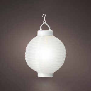 Farolillo solar blanca ø20 x 23 cm