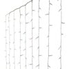 Cortina 240 leds, multifunción, luz fría, exterior, 2,2 x 1,5 m