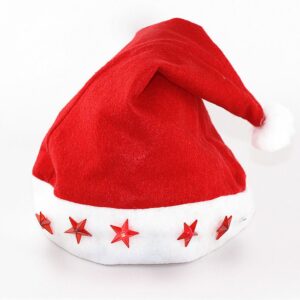 Gorro de navidad con luces led 30 x 40 cm
