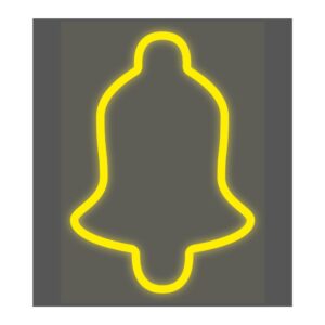 Figura flexiled campana blanco calido 71 cm