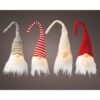 Gnomo led gorro flexible, colores variados, luz fija, 6 x 7 x 23 cm
