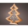 Mini abeto microled, de madera - luz blanca cálida fija, 36 leds, 22x3,5x27cm.