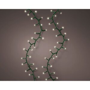 Guirnalda led compact connect (interconectable) multifunción 500 leds luz cálida con efecto intermitente cable verde exterior 11 m
