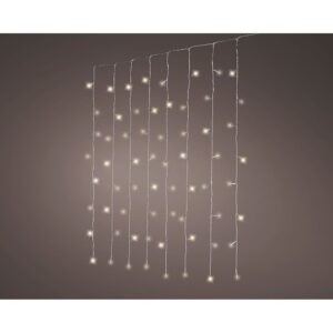 Cortina led multifunción interconectable, luz blanca cálida, 200 leds, 1,5 x 2 m