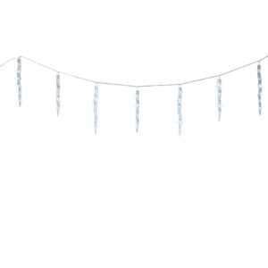 Cortina led carámbanos 60 leds, luz fría, exterior, 3,6 m