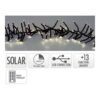 Guirnalda solar recargable, 768 leds, multifunción, luz cálida, exterior, 5,6 m