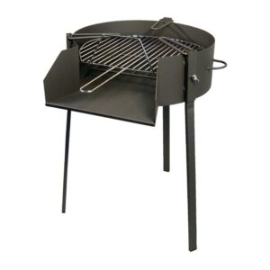 Barbacoa redonda con soporte para paella ø60cm imex el zorro