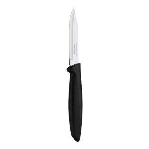 Cuchillo para legumbres y frutas plenus negro 7,7 cm blister
