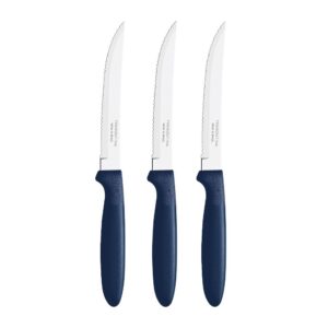 Cuchillos de asado ipanema azul 21,3 cm 3 uds