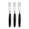 Tenedor de mesa ipanema negro 19,1 cm 3 uds