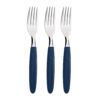 Tenedor de mesa ipanema azul 19,1 cm 3 uds