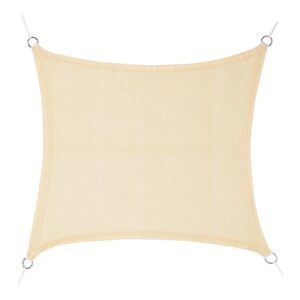 Toldo vela cuadrado beige 3,6 x 3,6 m