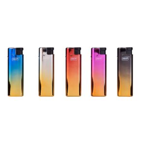 Encendedor electrónico anodized metal case colores surtidos euro/u