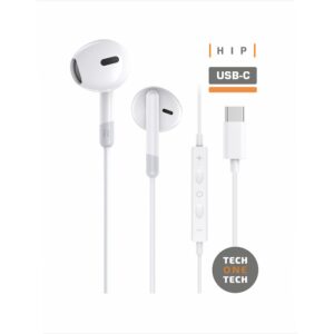 Auriculares hip con usb-c blancos
