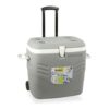 Nevera de camping 41 l color gris con ruedas