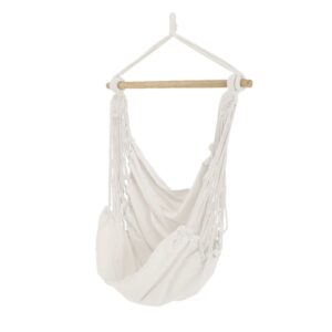 Columpio borneo de algodón 100 x 130 cm, color blanco