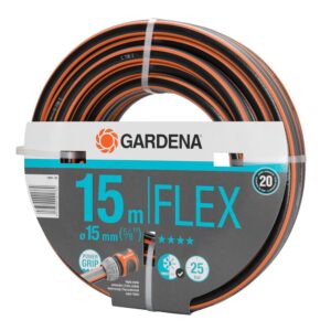 Manguera de riego flex ø15 mm, 5/8 pulg, 15 m