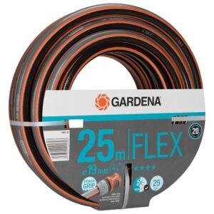 Manguera de riego flex ø19 mm, ¾ pulg, 25 m