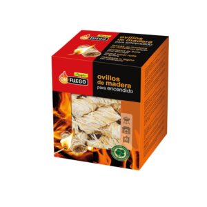 Ovillos de madera para encendido okfuego, 24 uds