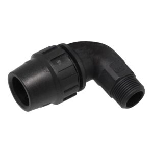 Codo rosca macho ¾ pulg