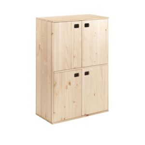 Mueble dinamic 4 puertas pino macizo 105,4 x 70,8 x 33 cm
