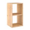 Estanteria modular 2 cubos dinamic pino macizo 36,2 x 33 x 70,8 cm