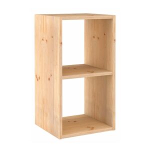 Estanteria modular 2 cubos dinamic pino macizo 36,2 x 33 x 70,8 cm