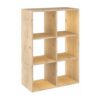 Estanteria modular 6 cubos dinamic pino macizo 70,8 x 33 x 105,4 cm