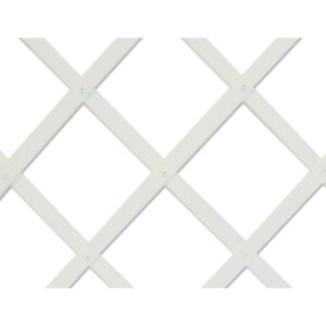 Celosia de plastico 1 x 2 m color blanco perfil de listones 22 x 6 mm