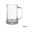 Jarras de cerveza de cristal 32 cl, 4 uds