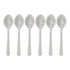 Cucharas pequeña moka inoxidable silver precision 9,5 cm 6 uds