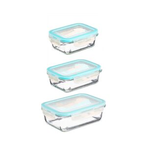Set 3 fiambreras de cristal tamaños varios