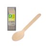 Cuchara de madera 16 cm, bolsa 12 uds